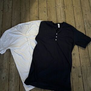 Two AA Henley T-shirts